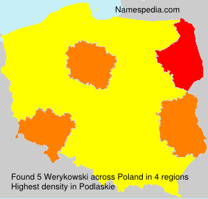 Surname Werykowski in Poland Surname Werykowski in Poland