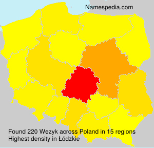 Surname Wezyk in Poland Surname Wezyk in Poland