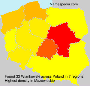 Surname Wiankowski in Poland Surname Wiankowski in Poland