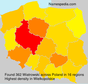 Surname Wiatrowski in Poland Surname Wiatrowski in Poland