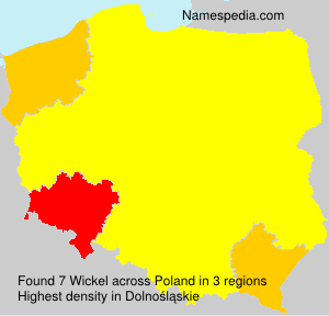 Surname Wickel in Poland Surname Wickel in Poland