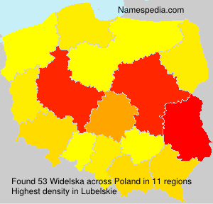 Surname Widelska in Poland Surname Widelska in Poland