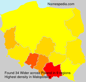Surname Wider in Poland Surname Wider in Poland
