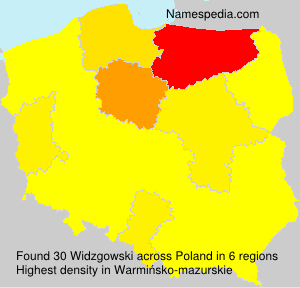 Surname Widzgowski in Poland Surname Widzgowski in Poland