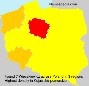 Surname Wieczkiewicz in Poland Surname Wieczkiewicz in Poland