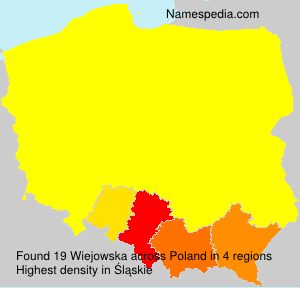 Surname Wiejowska in Poland Surname Wiejowska in Poland