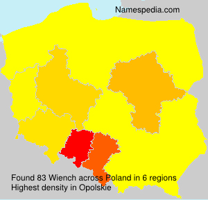 Surname Wiench in Poland Surname Wiench in Poland