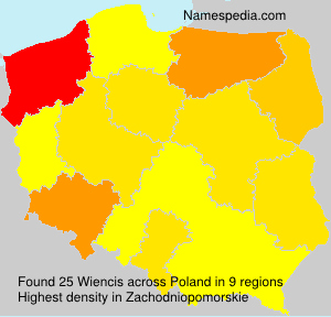 Surname Wiencis in Poland Surname Wiencis in Poland