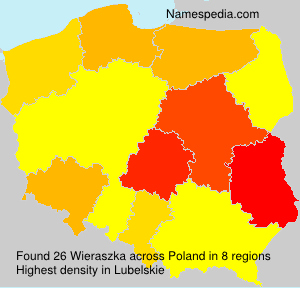 Surname Wieraszka in Poland Surname Wieraszka in Poland