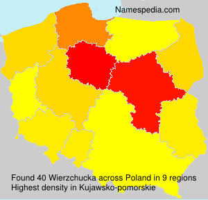Surname Wierzchucka in Poland Surname Wierzchucka in Poland