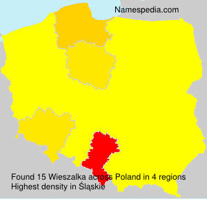 Surname Wieszalka in Poland