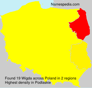 Surname Wigda in Poland Surname Wigda in Poland