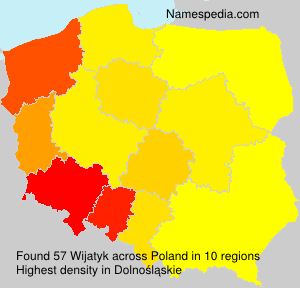 Surname Wijatyk in Poland