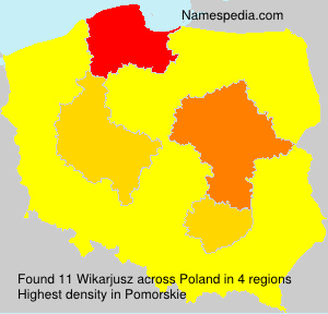 Surname Wikarjusz in Poland Surname Wikarjusz in Poland