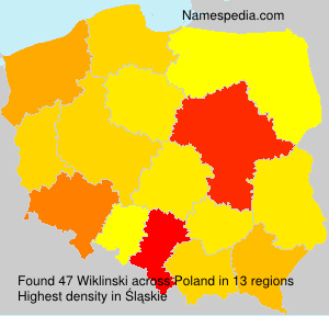Surname Wiklinski in Poland Surname Wiklinski in Poland