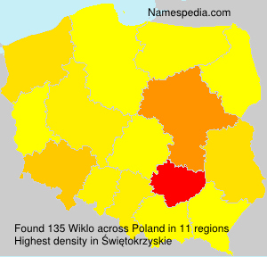 Surname Wiklo in Poland Surname Wiklo in Poland