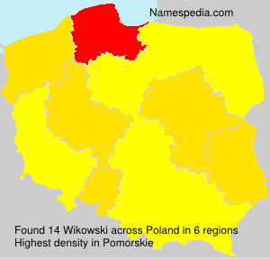 Surname Wikowski in Poland Surname Wikowski in Poland