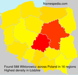 Surname Wiktorowicz in Poland Surname Wiktorowicz in Poland
