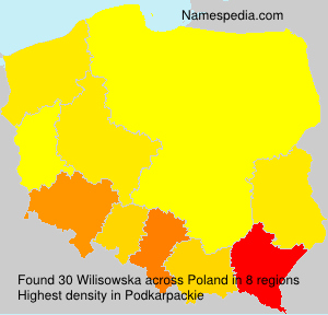 Surname Wilisowska in Poland Surname Wilisowska in Poland