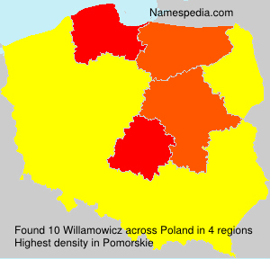 Surname Willamowicz in Poland Surname Willamowicz in Poland