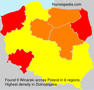 Surname Winarski in Poland Surname Winarski in Poland