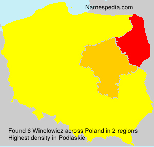 Surname Winolowicz in Poland Surname Winolowicz in Poland