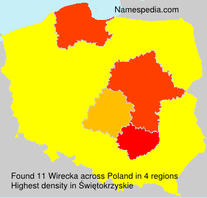 Surname Wirecka in Poland Surname Wirecka in Poland