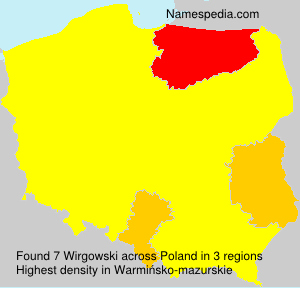 Surname Wirgowski in Poland Surname Wirgowski in Poland