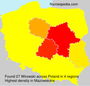 Surname Wirowski in Poland Surname Wirowski in Poland