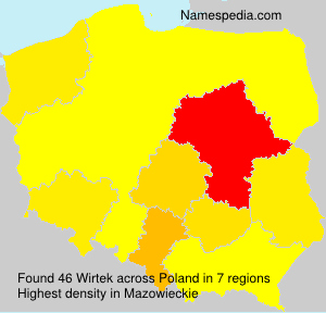Surname Wirtek in Poland Surname Wirtek in Poland