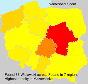 Surname Wislawski in Poland Surname Wislawski in Poland