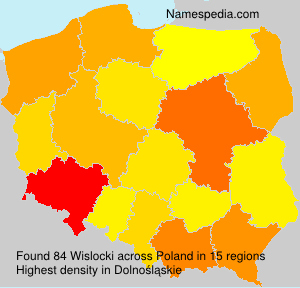 Surname Wislocki in Poland Surname Wislocki in Poland