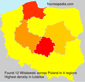 Surname Witalewski in Poland Surname Witalewski in Poland