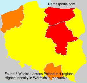 Surname Witalska in Poland Surname Witalska in Poland