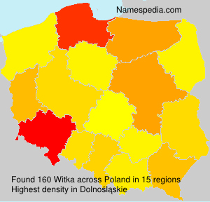 Surname Witka in Poland