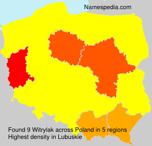 Surname Witrylak in Poland Surname Witrylak in Poland