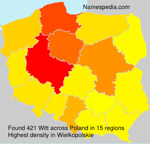 Surname Witt in Poland Surname Witt in Poland