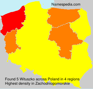 Surname Wituszko in Poland Surname Wituszko in Poland