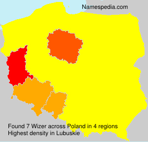 Surname Wizer in Poland Surname Wizer in Poland