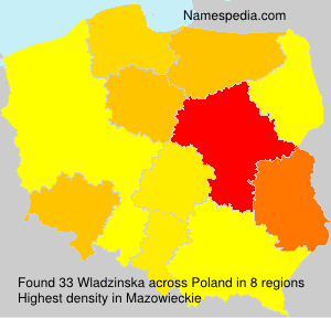 Surname Wladzinska in Poland Surname Wladzinska in Poland