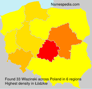 Surname Wlazinski in Poland Surname Wlazinski in Poland