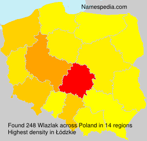 Surname Wlazlak in Poland Surname Wlazlak in Poland