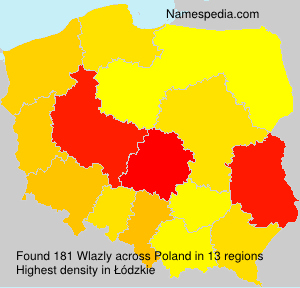Surname Wlazly in Poland Surname Wlazly in Poland