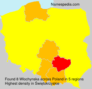 Surname Wlochynska in Poland Surname Wlochynska in Poland