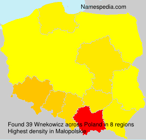 Surname Wnekowicz in Poland Surname Wnekowicz in Poland