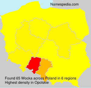 Surname Wocka in Poland Surname Wocka in Poland