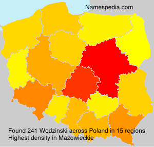 Surname Wodzinski in Poland