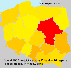 Surname Wojcicka in Poland Surname Wojcicka in Poland