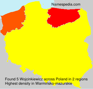 Surname Wojcinkiewicz in Poland Surname Wojcinkiewicz in Poland