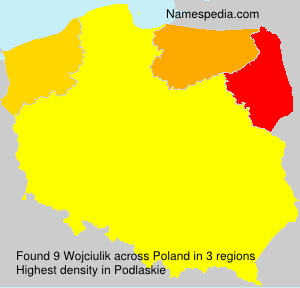 Surname Wojciulik in Poland Surname Wojciulik in Poland